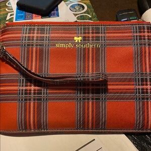 Simply Southern Red Plaid Men's Bag